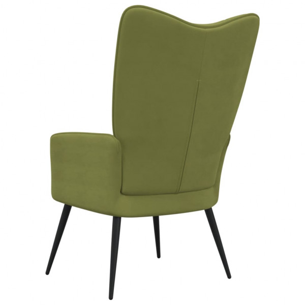 Silla de relajación de terciopelo verde claro M 5