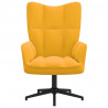 Sillón de relax de terciopelo amarillo mostaza 3