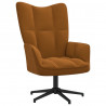 Sillón de relax de terciopelo marrón 1