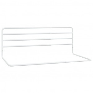 Barra de segurança p/ cama infantil (76-137)x55 cm ferro branco H