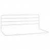 Barandilla de seguridad cama niño blanco hierro (76-137)x55 cm 2