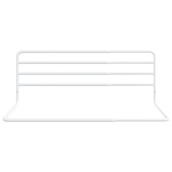 Barra de segurança p/ cama infantil (76-137)x55 cm ferro branco M 3
