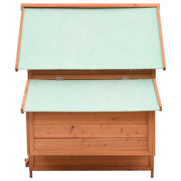 Gallinero de madera maciza de abeto rojo 152x96x110 cm M 4