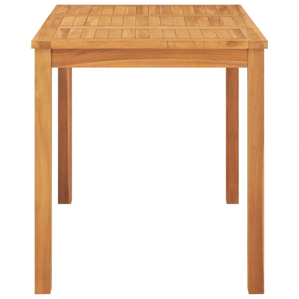 Mesa de comedor de jardín madera maciza de teca 120x70x77 cm M 4