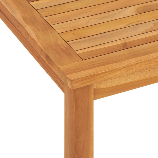 Mesa de comedor de jardín madera maciza de teca 120x70x77 cm M 5