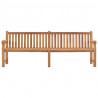 Banco de jardim 228 cm madeira de teca maciça 2