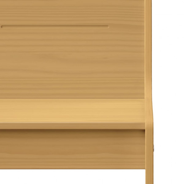 Banco de esquina madera maciza de pino marrón miel 151 cm M 4