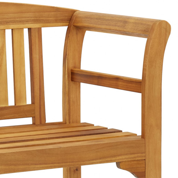 Banco de jardim 114 cm madeira de acácia maciça M 5