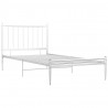 Estrutura de cama 100x200 cm metal branco 3
