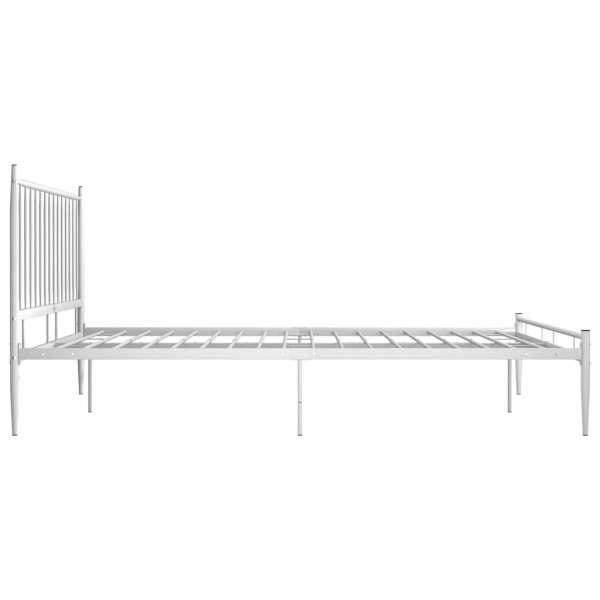 Estrutura de cama 180x200 cm metal branco M 5