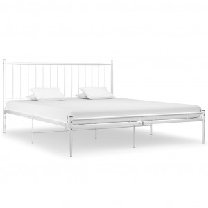 Estrutura de cama 200x200 cm metal branco H