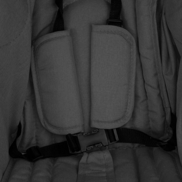 Carrito para gemelos de acero gris oscuro M 2