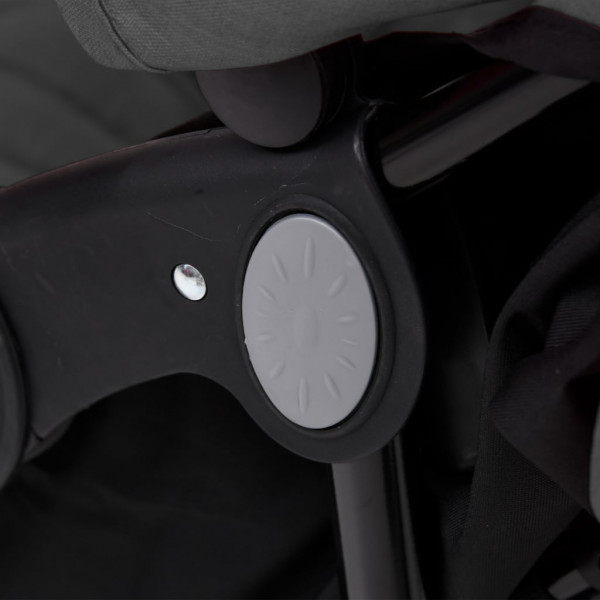 Carrito para gemelos de acero gris oscuro M 3