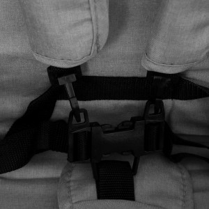 Carrinho de bebé para gémeos aço cinzento-claro H