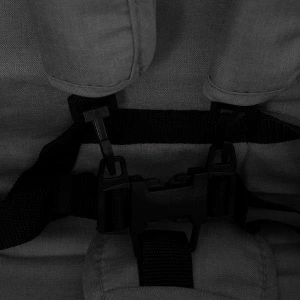 Carrito para gemelos tandem de acero gris oscuro M 2