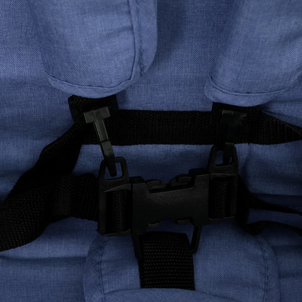 Carrinho de bebé para gémeos aço azul-marinho M 2