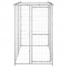 Perrera de exterior acero galvanizado con techo 110x220x180 cm 2