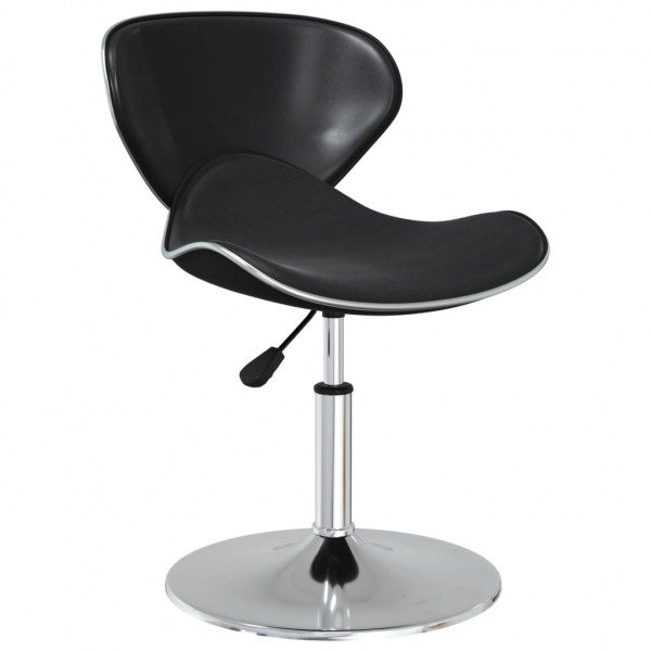 Sillas de comedor 4 unidades cuero sintético negro M 3