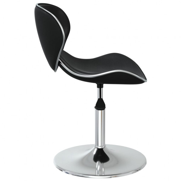 Sillas de comedor 6 unidades cuero sintético negro M 5