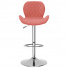Bancos de bar 2 pcs veludo rosa 4