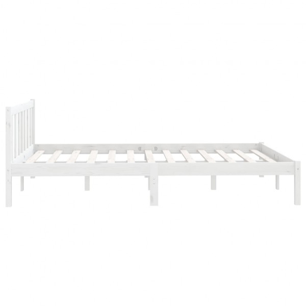 Estrutura de cama 120x200 cm pinho maciço branco M 5