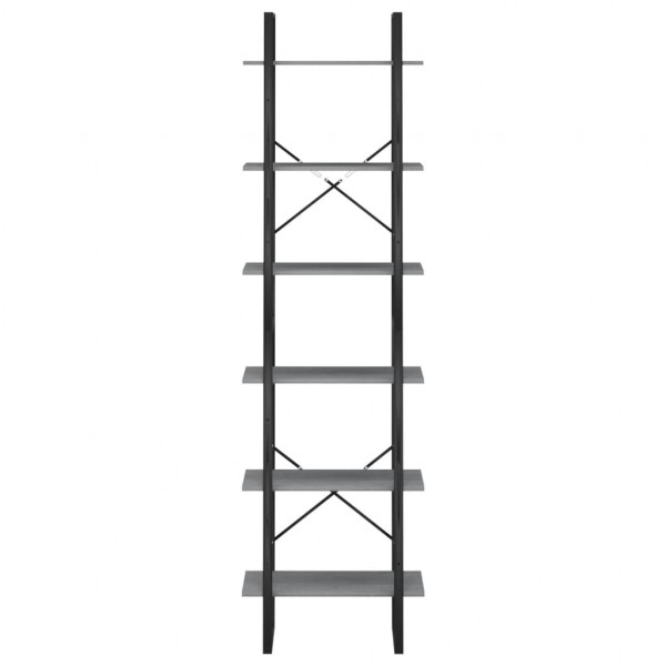 Estante 60x30x210 cm madeira de pinho maciça cinzento M 3