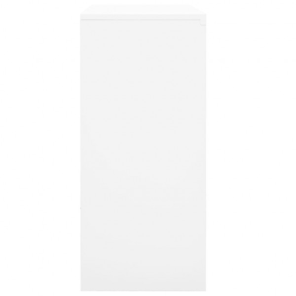 Armário de escritório c/ porta deslizante 90x40x90cm aço branco M 4