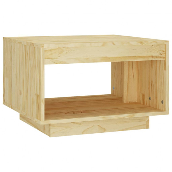 Mesa de centro de madera maciza de pino 50x50x33.5 cm M 2