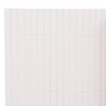 Valla de jardín de doble cara blanca 110x500 cm 5