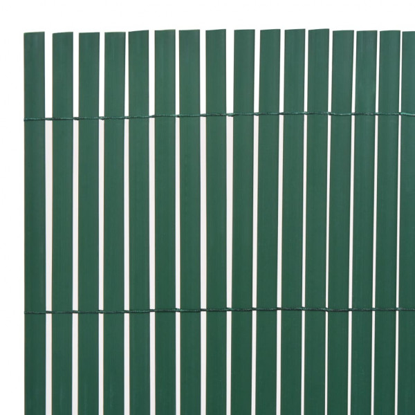 Valla de jardín de doble cara verde 110x500 cm M 5