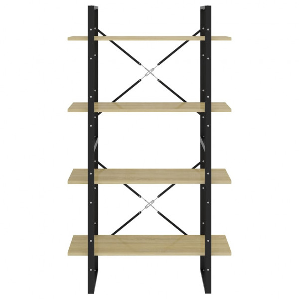 Estante 4 prateleiras derivados de madeira carvalho sonoma M 5