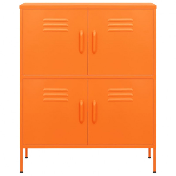 Armario de almacenamiento acero naranja 80x35x101.5 cm M 3