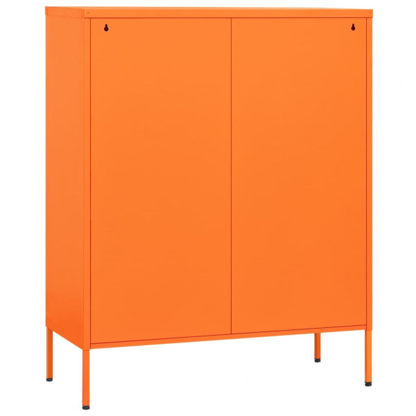 Armário de arrumação aço 80x35x101.5 cm laranja M 5