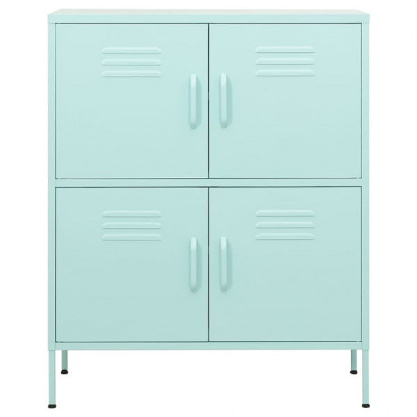 Armário de arrumação aço 80x35x101.5 cm verde-hortelã M 3