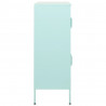 Armario de almacenamiento acero verde mint 80x35x101.5 cm 4