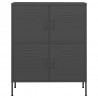 Armario de almacenamiento acero gris antracita 80x35x101.5 cm 3