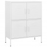 Armario de almacenamiento acero blanco 80x35x101.5 cm 2