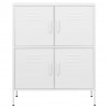 Armario de almacenamiento acero blanco 80x35x101.5 cm 3
