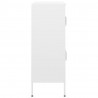 Armário de arrumação aço 80x35x101.5 cm branco 4