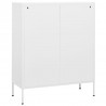 Armário de arrumação aço 80x35x101.5 cm branco 5