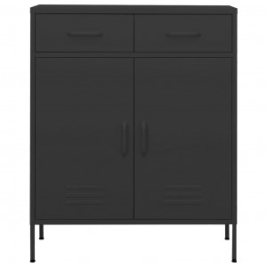 Armario de almacenamiento gris antracita 80x35x101.5 cm acero H