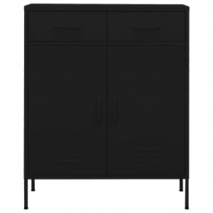 Armário de arrumação aço 80x35x101.5 cm preto H