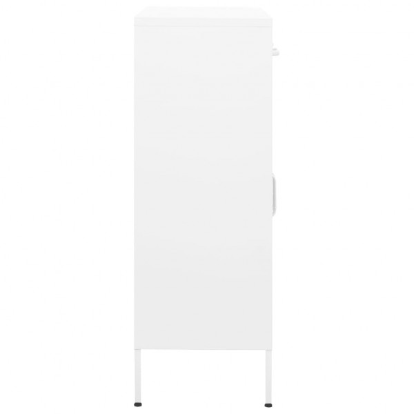 Armário de arrumação aço 80x35x101.5 cm branco M 3