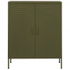 Armario de almacenamiento acero verde oliva 80x35x101.5 cm 3