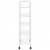 Carrito de cocina 5 niveles hierro blanco 46x26x105 cm 4