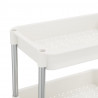 Carrito de cocina 5 niveles hierro y ABS blanco 42x29x128 cm 5
