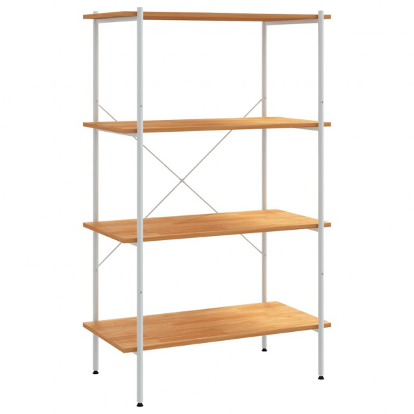 Unidade com 4 prateleiras 80x40x130 cm branco/cor de carvalho M 2