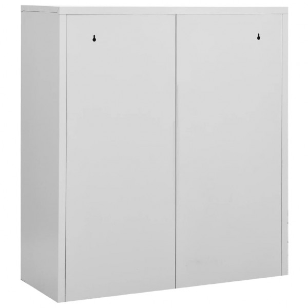 Armário de escritório 90x40x102 cm aço cinzento-claro M 5