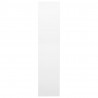 Armario de oficina de acero blanco 90x40x180 cm 3