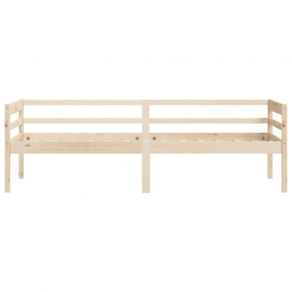 Estructura de cama de madera maciza de pino 90x200 cm M 4